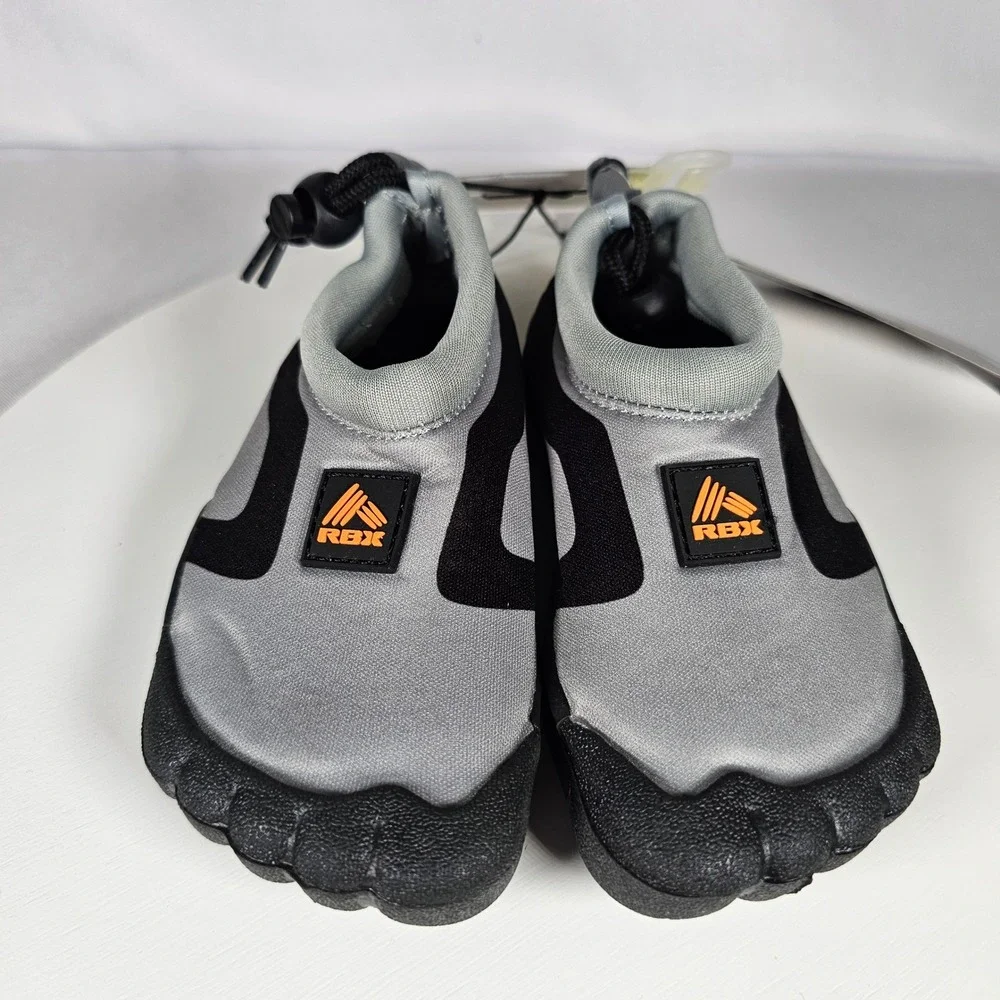 RBX Kids Water Shoes Size S (5/6) Gray‎ Black Swim Beach Pool Reebok